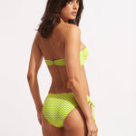 Sienna Bustier Bandeau Bikini Top - Celery - Simply Beach UK