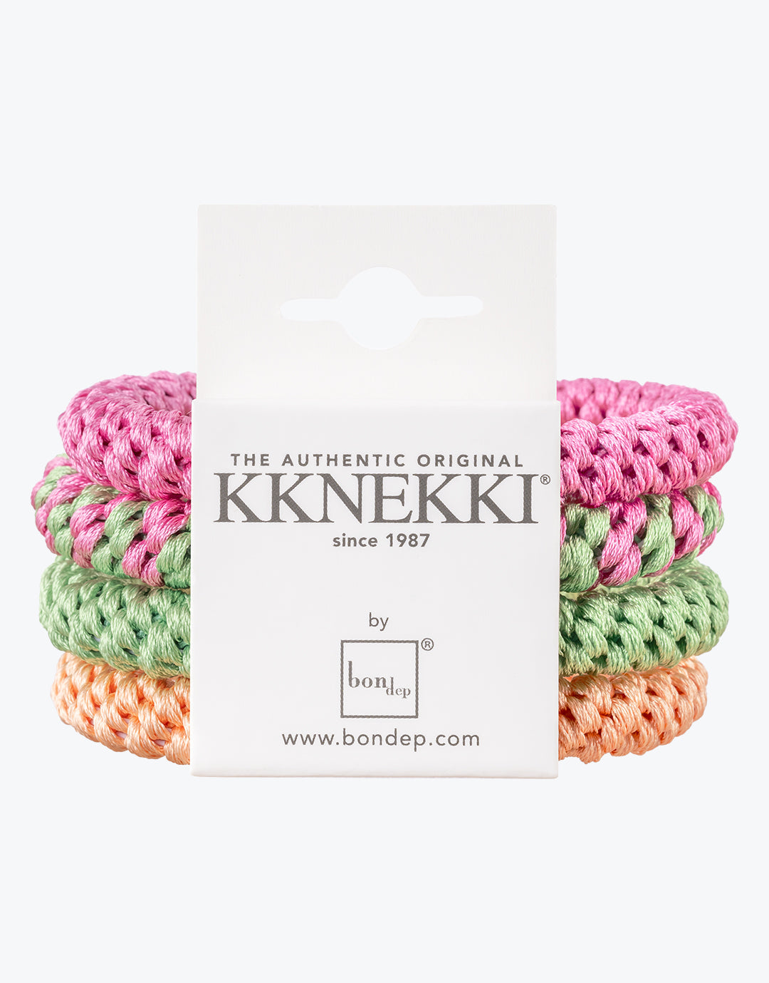 Original Hair Tie Bundle - Pastel Orange, Pink and Green - Simply Beach UK