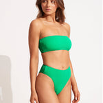 Sea Dive High Rise Bikini Pant - Jade - Simply Beach UK