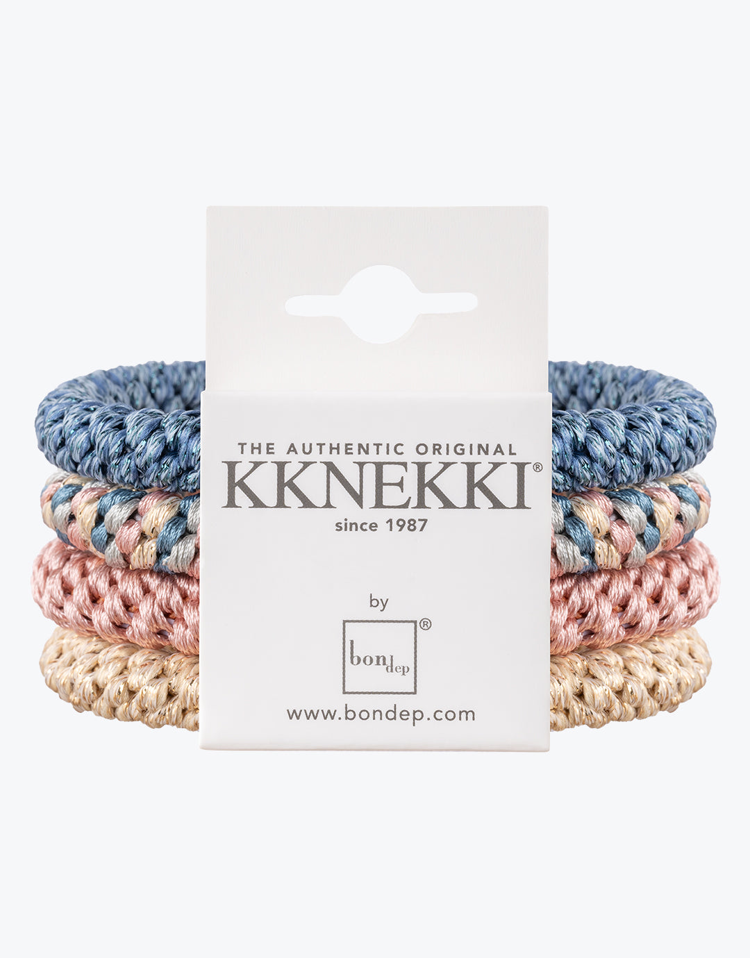 Original Hair Tie Bundle - Pale Pink, Blue and Pale Gold - Simply Beach UK