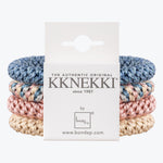 Kknekki Original Hair Tie Bundle - Pale Pink, Blue and Pale Gold - Simply Beach UK