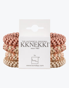 Kknekki Original Hair Tie Bundle - Pinky Beige and Golds - Simply Beach UK