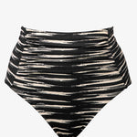 Expedition High Waist Bikini Pant - Black and Cream - Simply Beach UK