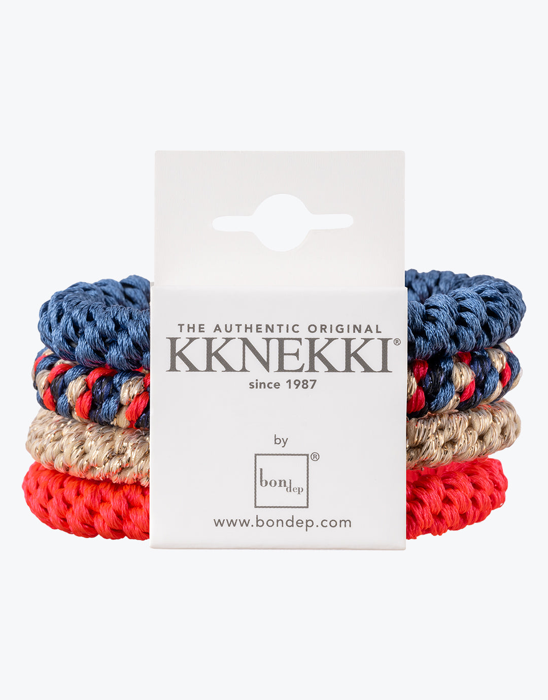 Original Hair Tie Bundle - Blue, Gold and Bright Coral - Simply Beach UK