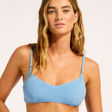 Sea Dive Bralette Bikini Top - Cornflower