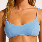 Sea Dive Bralette Bikini Top - Cornflower