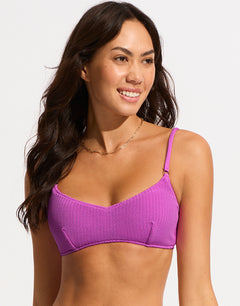 Sea Dive Bralette Bikini Top - Violet - Simply Beach UK