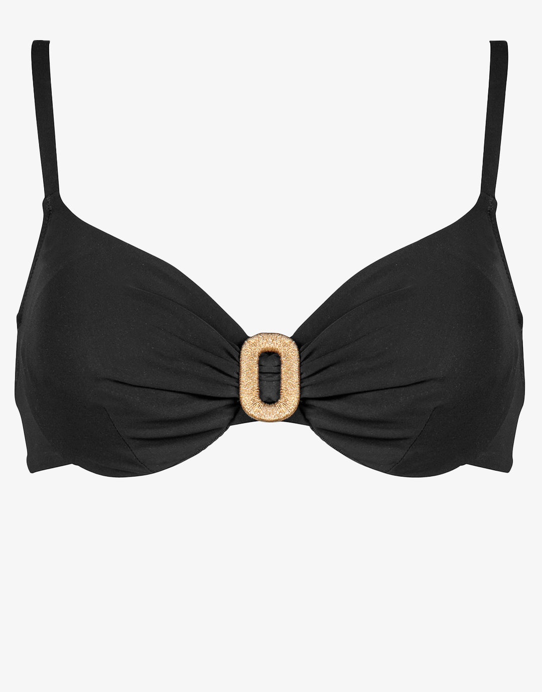 Sailor Luxe Underwired Bikini Top - Black - Simply Beach UK