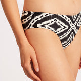 Zanzibar Retro Bikini Pant - Black - Simply Beach UK