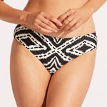 Zanzibar Retro Bikini Pant - Black - Simply Beach UK