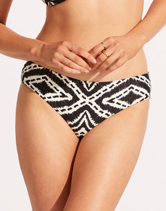 Zanzibar Retro Bikini Pant - Black - Simply Beach UK