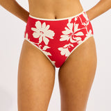 Seafolly Mayflower High Waisted Bikini Pant - Cosmo Red - Simply Beach UK