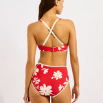 Seafolly Mayflower High Waisted Bikini Pant - Cosmo Red - Simply Beach UK