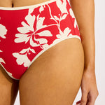 Seafolly Mayflower High Waisted Bikini Pant - Cosmo Red - Simply Beach UK