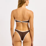 Beach Bound Scoop High Cut Rio Bikini Pant - Dark Chocolate - Simply Beach UK