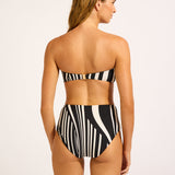 Coastline High Waisted Bikini Pant - Black - Simply Beach UK