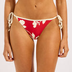 Seafolly Mayflower Hipster Tie Side Bikini Pant - Cosmo Red - Simply Beach UK