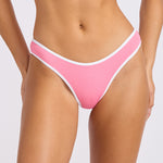 Seafolly Beach Bound Scoop High Cut Rio Bikini Pant - Begonia Pink - Simply Beach UK