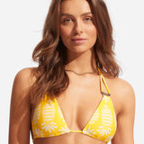 Corsica Slide Tri Bikini Top - Citron - Simply Beach UK