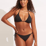 Sea Dive Tie Side Rio Bikini Pant - Black - Simply Beach UK