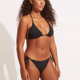 Sea Dive Tie Side Rio Bikini Pant - Black - Simply Beach UK