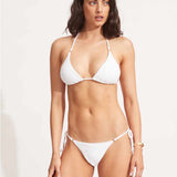 Sea Dive Tie Side Rio Bikini Pant - White - Simply Beach UK