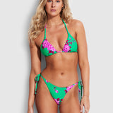 Full Bloom Rio Tie Side Bikini Pant - Jade - Simply Beach UK