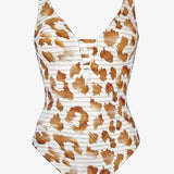 Traces Underwire Swimsuit - White Caramel - Simply Beach UK