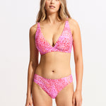 Sea Skin Retro Bikini Pant - Fuchsia Rose - Simply Beach UK