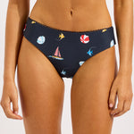 Beach Club Retro Bikini Pant - True Navy - Simply Beach UK