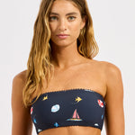 Beach Club Tube Bikini Top - True Navy - Simply Beach UK