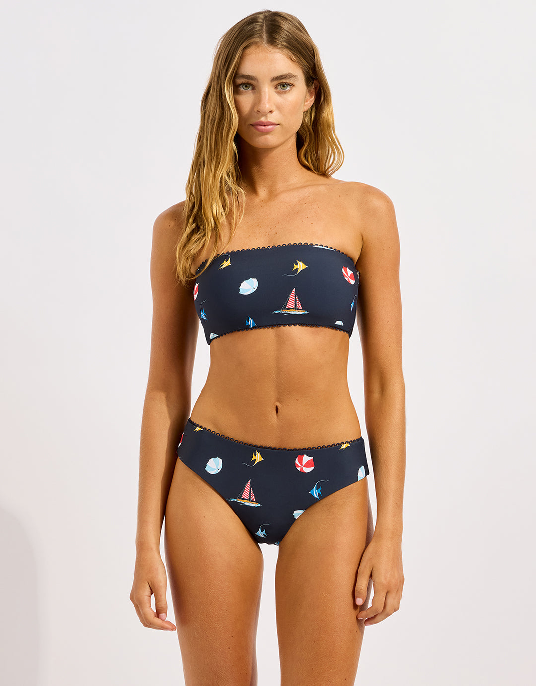 Beach Club Tube Bikini Top - True Navy - Simply Beach UK