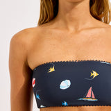 Beach Club Tube Bikini Top - True Navy