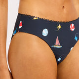 Beach Club Retro Bikini Pant - True Navy - Simply Beach UK