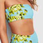 Full Bloom High Waisted Bikini Pant - Sky - Simply Beach UK