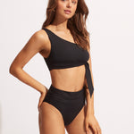 Collective High Cut Rio Bikini Pant - Black - Simply Beach UK