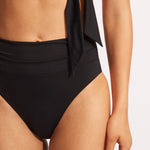 Collective High Cut Rio Bikini Pant - Black - Simply Beach UK