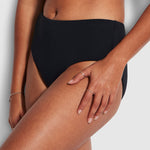Collective Wide Side Retro Bikini Pant - Black - Simply Beach UK