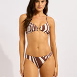 Seafolly Coastline Reversible Hipster Bikini Pant - Cocoa - Simply Beach UK