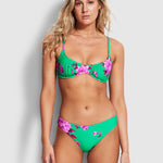 Full Bloom Sweetheart Underwire Bikini Top - Jade - Simply Beach UK