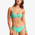 Portofino Hipster Tie Side Bikini Pant - Jade - Simply Beach UK