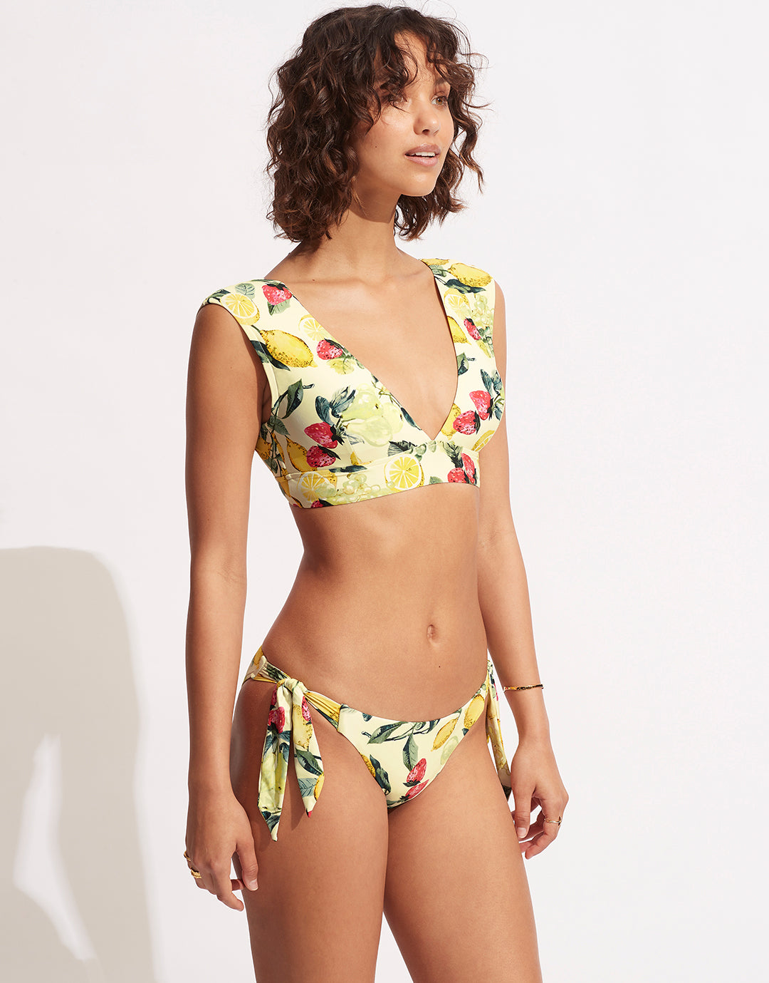 Lemoncello Tie Side Bikini Pant - Lemoncello - Simply Beach UK