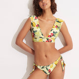 Lemoncello Cap Sleeve Bikini Top - Lemoncello - Simply Beach UK