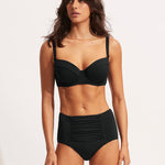 Collective High Waisted Bikini Pant - Black - Simply Beach UK