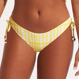 Amalfi check loop side hipster bikini pant - Simply Beach UK