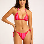 Coastline Tie Side Rio Bikini Pant - Flame - Simply Beach UK