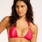 Coastline High Rise Bikini Pant - Flame - Simply Beach UK