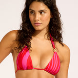Coastline High Rise Bikini Pant - Flame - Simply Beach UK