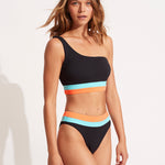 Slice of Splice High Rise Bikini Pant - Black - Simply Beach UK