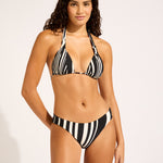 Coastline Multi Fit Longline Tri Bikini Top - Black - Simply Beach UK